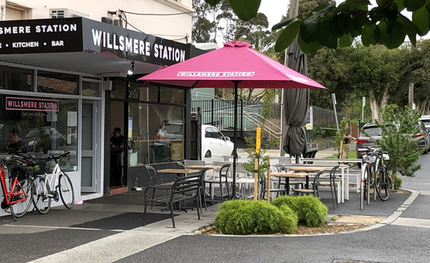 willsmere station custom acrylic pink